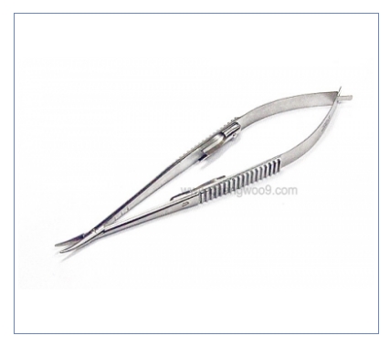 스프링안과지침기 곡 (Castroviejo  Needle Holder) 50-3712