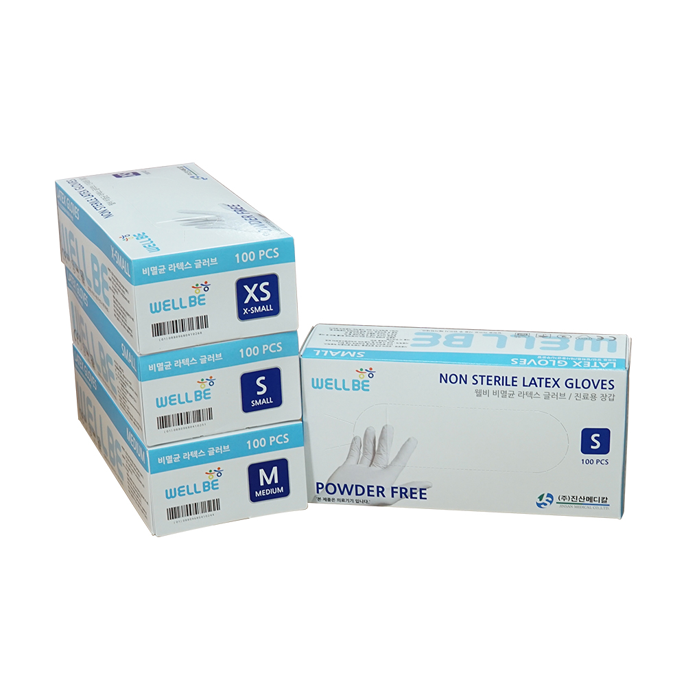 웰비)비멸균글러브/파우더프리/