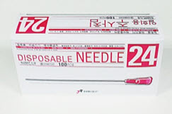 정림)일회용주사침(Disposable Needle)/24G*60mm
